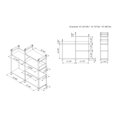 thumbnail image 7 of Symone 6-Shelf Wood Bookshelf, Reclaimed Oak, 7 of 7