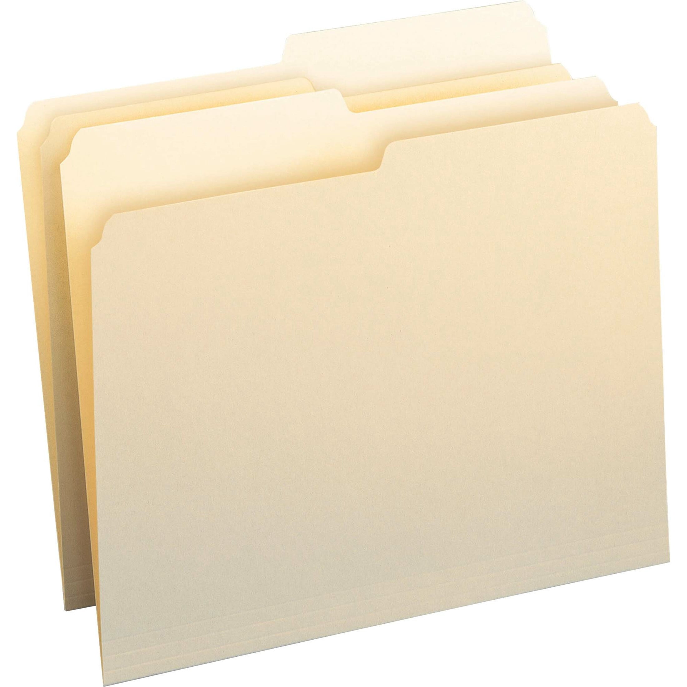 Smead, SMD10320, File Folders with Single-Ply Tab, 100 / Box, Manila