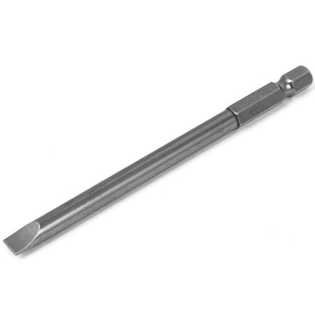 

Unique Bargains 10pcs 6mm Flat Tip Magnetic Slotted Screwdriver Bit Gray 100mm Long