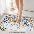 thumbnail image 3 of Orange Blue Botanical Door Mat&nbsp;Indoor Outdoor Entrance,Non Slip Small Rug for Kitchen Bathroom Entryway Rug,Weeping Fall Eucalyptus Leaves Washable Doormat Floor Mat for Office 18x30 Inch, 3 of 8
