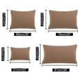 thumbnail image 6 of PiccoCasa 2Pcs Pillowcases 1800 Microfiber Pillowcases with Zipper, Queen(20"x30"), Brown, 6 of 7