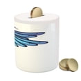 thumbnail image 3 of Feather Piggy Bank, Tropical Hummingbird Design Exotic North American Bird Abstract Colors, Ceramic Coin Bank Money Box for Cash Saving, 3.6" X 3.2", Purple Pink Pale Blue, by Ambesonne, 3 of 4