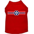 thumbnail image 5 of Pet Dog  Cat Shirt Screen Printed, "Patriotic Star Paw Print", 5 of 10