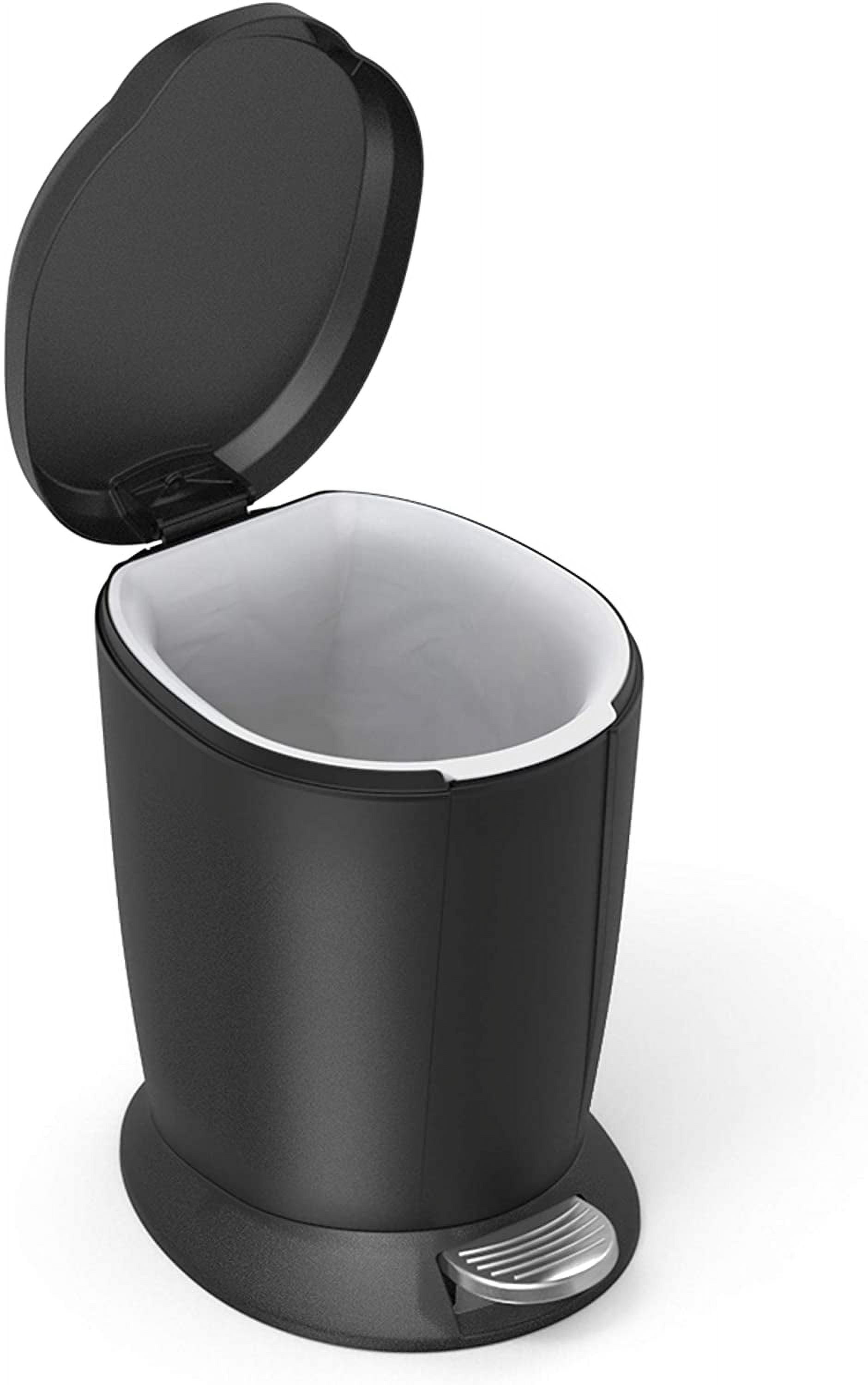 ごみ箱 HUMAN MADE ROUND TRASH CAN TISSUE CASE simplehuman Compact Round Bathroom Step Trash Can, 6 Liter / 1.6