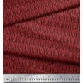 thumbnail image 3 of Soimoi Red Modal Satin Fabric Wild Animal Skin Small Fabric Prints by Yard 42 Inch Wide, 3 of 3