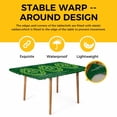 thumbnail image 4 of St. Patrick's Day Table Cloths for 4 Foot Rectangle Tables, Farmhouse Lucky Leaves Stripes Border Patio Waterproof Elastic Fitted Tablecloths, Washable Rectangular Table Cover for Camping, 4 of 8