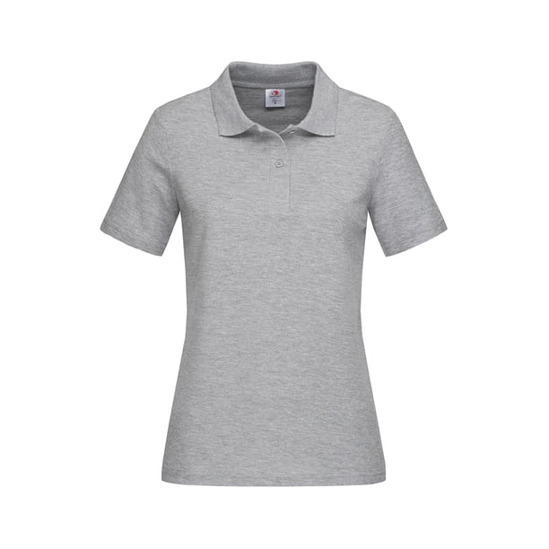 Stedman - Polo de algodón para mujer (Gris Jaspeado)