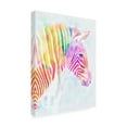 thumbnail image 2 of Trademark Fine Art 'Fluorescent Zebra II' Canvas Art by Victoria Borges, 2 of 4