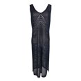 thumbnail image 3 of Vestido tipo chaleco de punto hueco, protección solar para la playa, top de bikini para vacaciones en la playa, chaqueta de traje de baño, 3 of 5