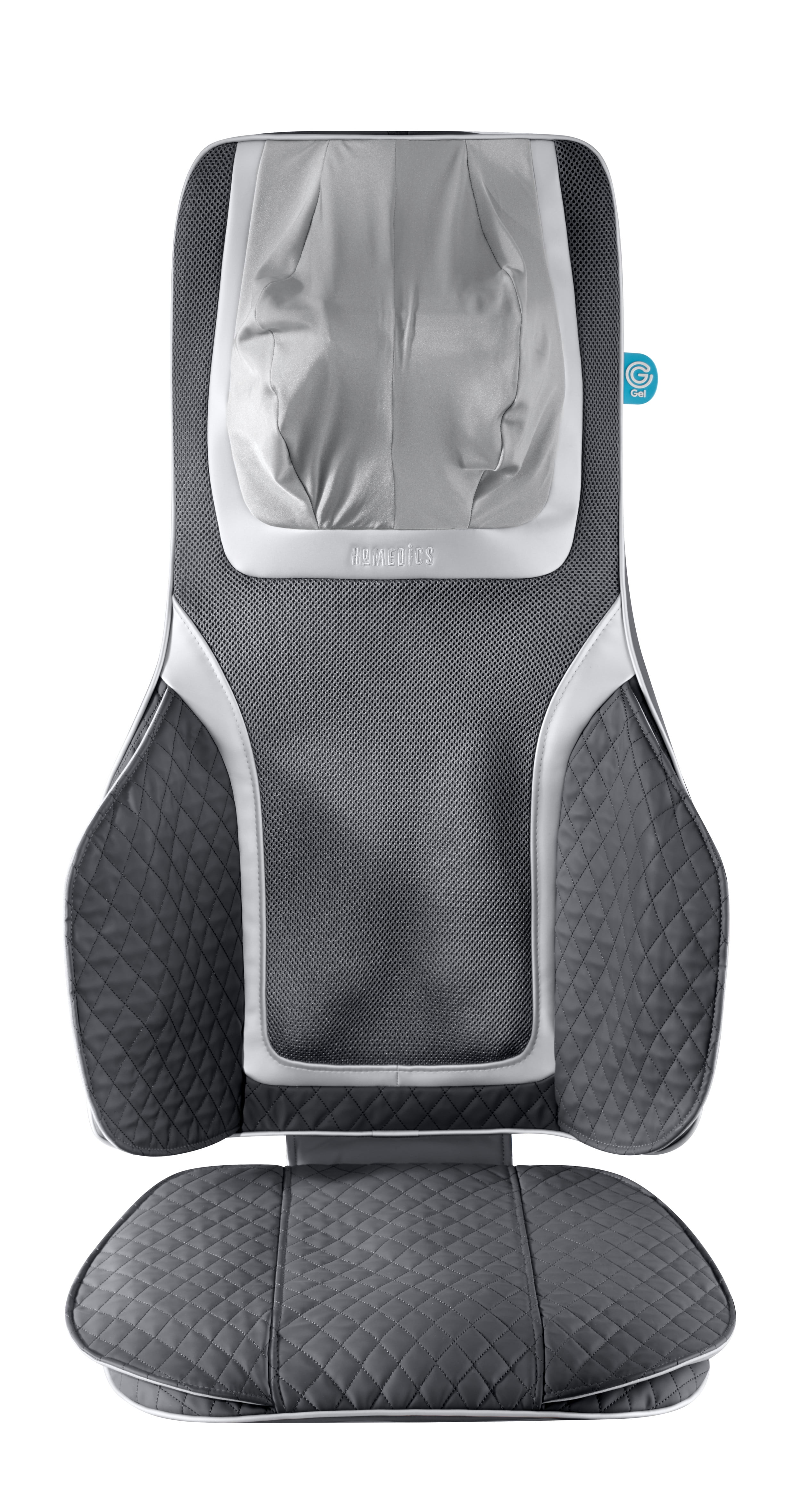 Shiatsu Massage Mat Grey Heated Back Neck Relaxing Massaging Car Chair MEDIVON 