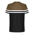 thumbnail image 5 of RXMEKW T-Shirt à Manches Courtes Rayé pour Hommes, Haut de Sport Décontracté, T-Shirt à Col Rond en Polyester, 5 of 5