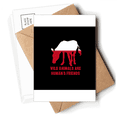 thumbnail image 1 of Animals Are Humans Friends Postcards Envelopes Blank Note Cards Mailing, 1 of 4