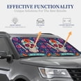 thumbnail image 4 of Vsdgher Dead Day Party Print Car Windshield Sun Shade, Reflective Sunshade Window Sunshade Sun Visor Protector Fit for Cars,Trucks,SUVs-Small, 4 of 6