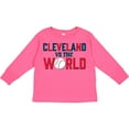 thumbnail image 3 of Inktastic Cleveland Vs. the World Blue and Red with Baseball Boys or Girls Long Sleeve Toddler T-Shirt, 3 of 5