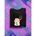 thumbnail image 3 of Cute Hamster With Hearts Sweatshirt Women -SPIdeals Designs, Female Small, 3 of 4