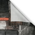 thumbnail image 3 of Ambesonne Industrial Kitchen Curtains, Old Door Entrance Scene, 55"x39", Orange White and Grey, 3 of 3