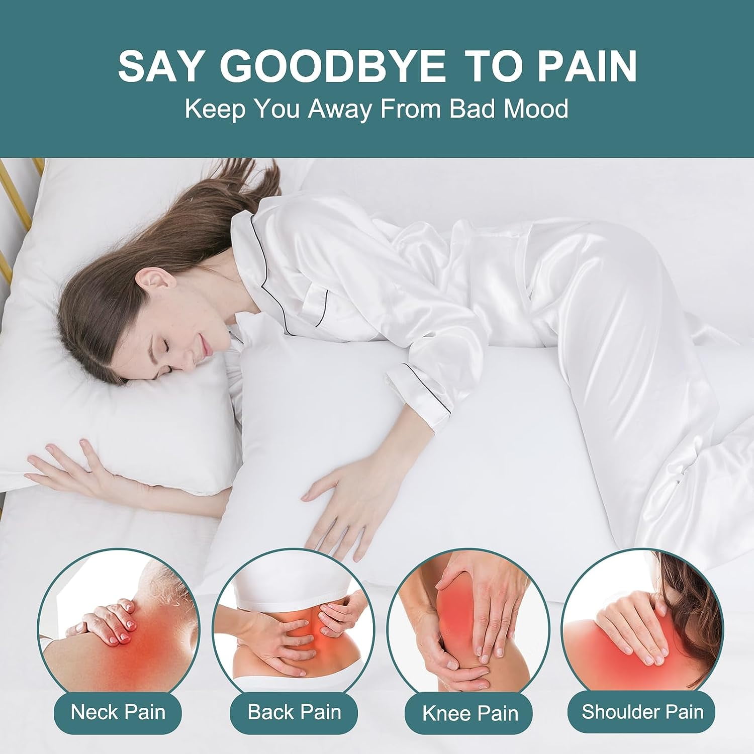 Large Body Pillow Insert- Breathable Full for Side Sleeper - Soft Long Bed Adults 20 x 54 inch