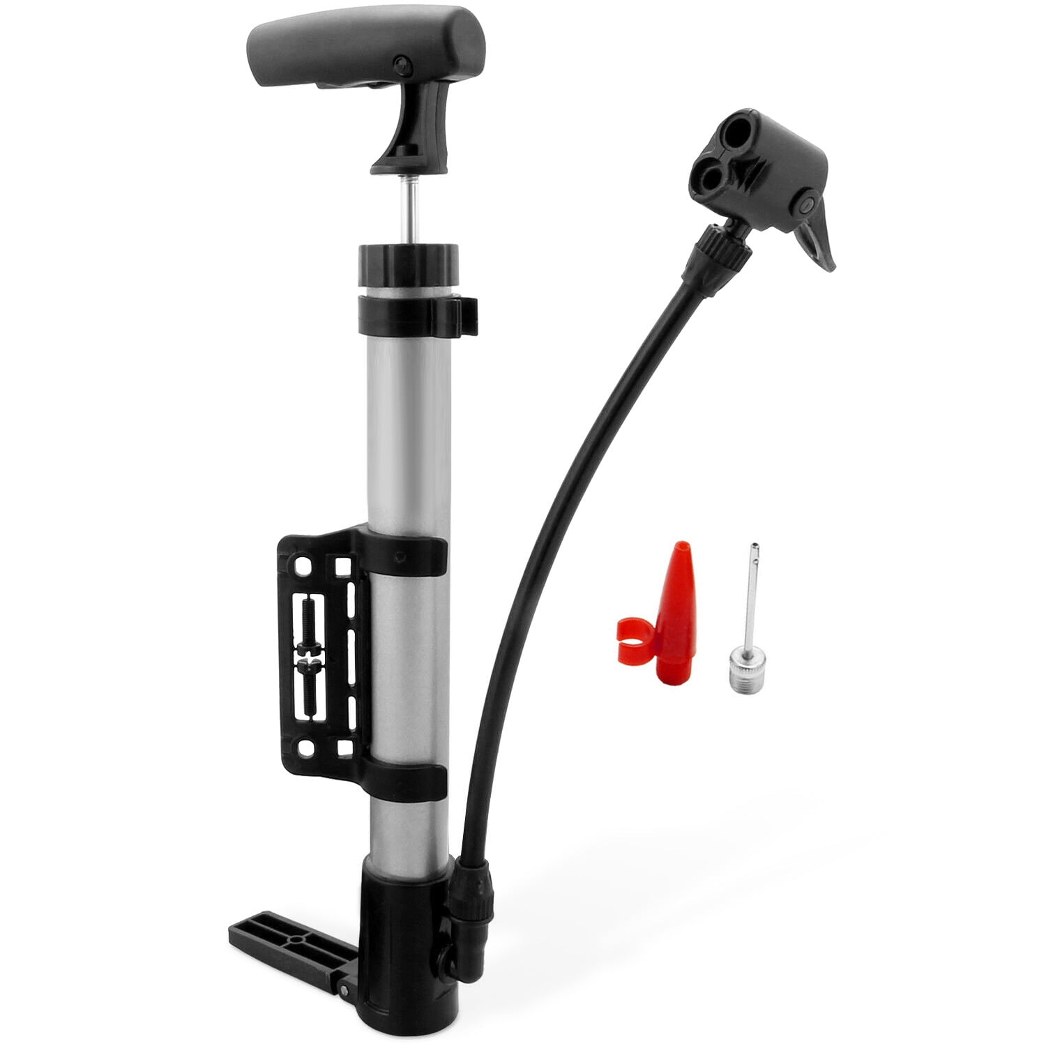 Portable Mini Cycling Bike Pump Bicycle Tyre Inflator Ball Pump With Mount US ca