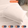 thumbnail image 4 of CCNY Set of 2 Pillowcases Peach King Size Solid 1000 TC 100% Egyptian Cotton Soft Pillow Covers, 4 of 5