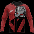 thumbnail image 1 of Sudadera con capucha para hombre, estilo maorí neozelandés, con estampado 3D de helecho rojo y cremallera, informal, de gran tamaño, novedad, sudadera deportiva, 1 of 6