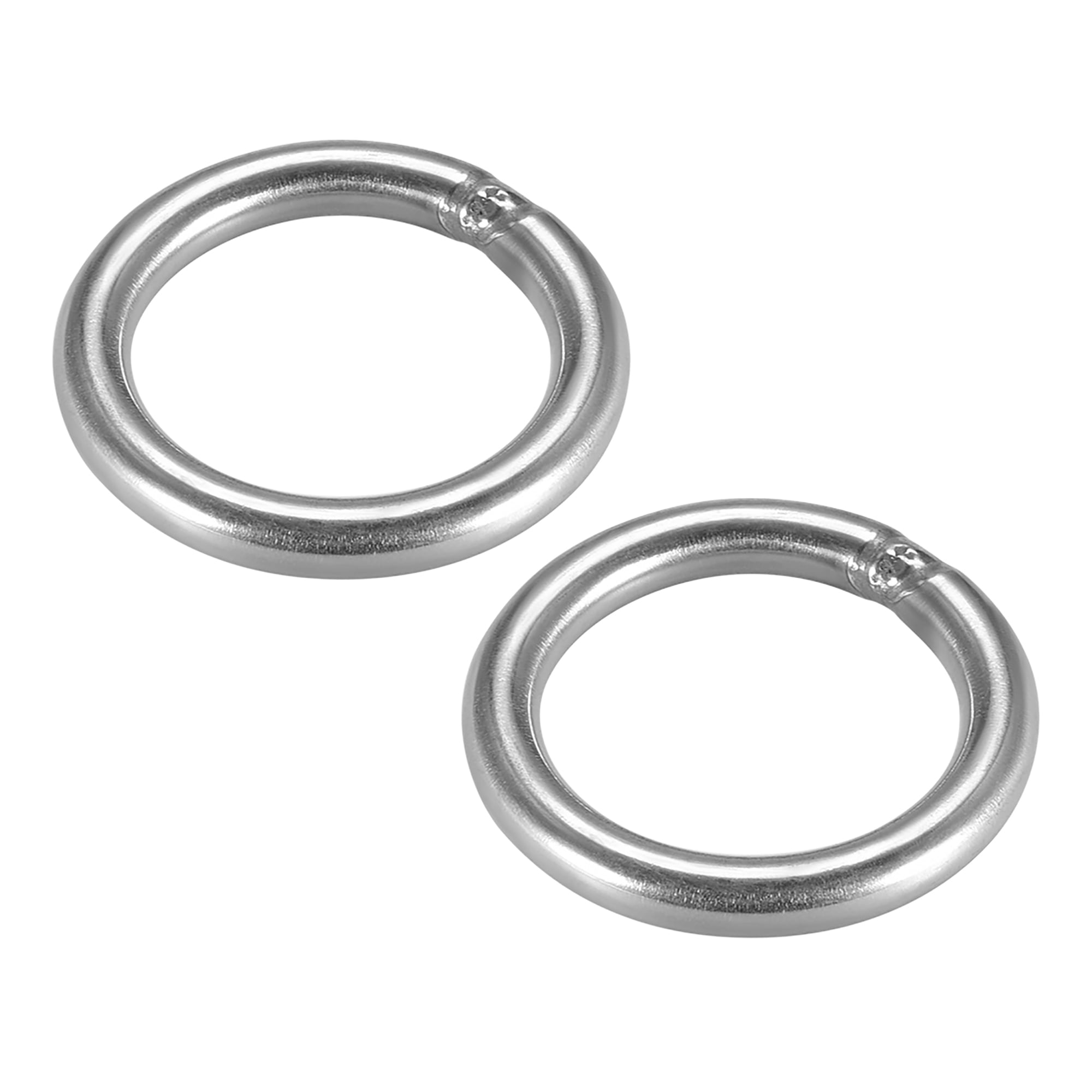 Unique Bargains Welded O Ring, 50 x 6mm Strapping Round Rings