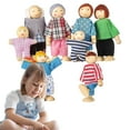 thumbnail image 6 of Doll House Dolls,Wooden Doll House People of 8 Figures,Home Decor Miniature People Set, Table Centerpieces Doll House Accessories for Living Room Bedroom, 6 of 6