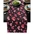 thumbnail image 1 of Valentine's Day Cotton Linen Dining Table Runner Red Sweet Hearts Non-Slip Heat Resistant Table Runners for Family Dinner Kitchen Table,16x72 Inch, 1 of 7