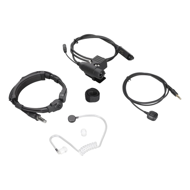 Auricular telescópico de garganta de 7,1 mm con micrófono para dedo, auricular de radio PTT U94 para Baofeng UV9R UV9R PLUS UVXR BF9700