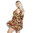 thumbnail image 3 of Leg Avenue Women's Starflower Groovy Hippie 60s Costume, 3 of 5