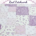 thumbnail image 6 of Cozy Line Home Fashions 3-Piece Love of Lilac Quilt Bedding Sets, King, 6 of 7