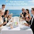 thumbnail image 6 of Electric Snow Cone Shaved Ice  with Upgraded Motor for Fast Fluffy Ice, Compact Design for Home Parties and Gifts, White, 6 of 6