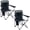 Black-350lbs 2 Pack, variant on EVER ADVANCED Oversized Camping Chairs Heavy Duty Padded Folding Lawn Chair with Cup Holder,Support 400lbs for Adults Outdoor Fishing Sports Black