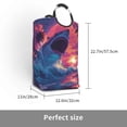 thumbnail image 2 of Xecao Hawaiian Island Beach Shark for Laundry Basket,Collapsible Large Laundry Hamper,Wash Bag for Laundry Room, Rolling Laundry Basket with Handles, 2 of 5