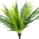 thumbnail image 1 of Zhuge 2 hojas de palma artificiales, plantas tropicales, hojas de palma falsas, plantas artificiales, flores verdes para decoración del hogar, fiestas, bodas, 1 of 3