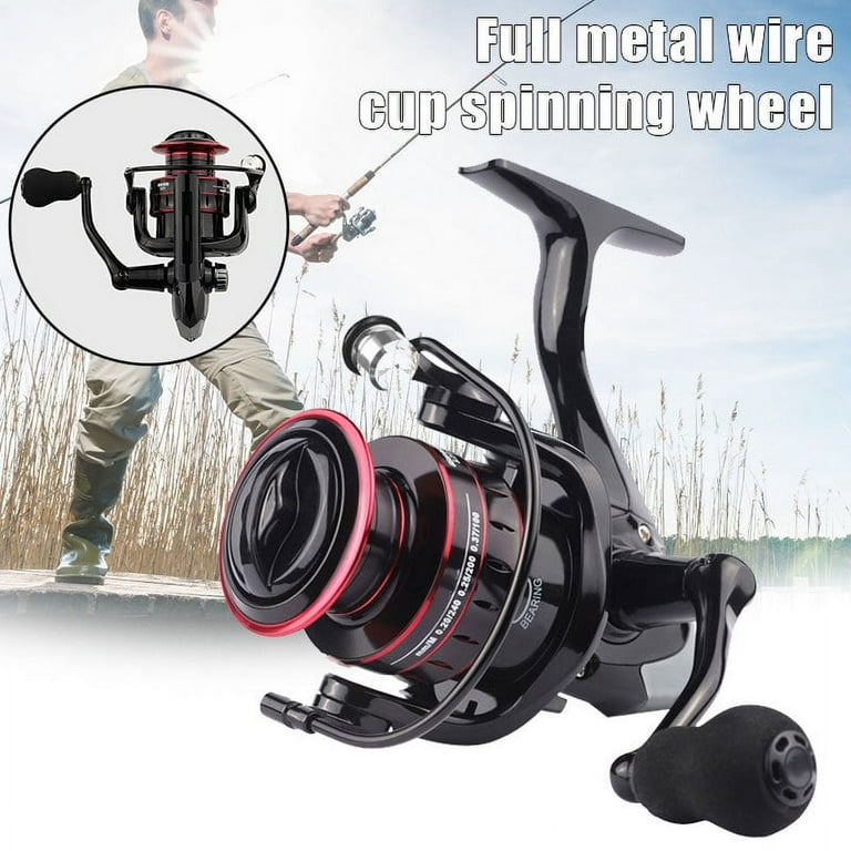 Spinning Fishing Reels Smooth Powerful Light Weight Baitcast Tackle  Accessories HK6000
