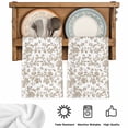 thumbnail image 5 of Khaki Flower Kitchen Towels Set of 3, Vintage Farmhouse Boho Leaf Spring Plant Absorbent Dish Towels for Kitchen, Microfiber Hand Towel, Quick Drying Tea Towel for Cleaning Decorative Dishcloths, 5 of 7