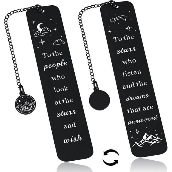 Acotar Merch, Acotar Bookmark White Elephant Gift for Women Men- Dark Romance Bookmark Stocking Stuffers Book Mark for Reading Women Birthday Gifts for Bookwarm Nerd Book Club Gift for Him Her