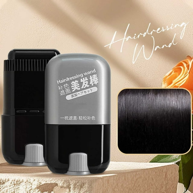 Xihbxyly Tinte Portátil para El Cabello, Diseño de Peine Integrado, Fórmula Resistente Al Agua y Al Sudor, Fácil Aplicación para Retoques Rápidos, Uso Profesional En Viajes, Ingredientes Naturales Se