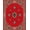 Red, Pattern 2, variant on ODIKA 6x9 Machine Washable Non-Slip Area Rug, Classic Floral Vine Scroll Botanical Embellished Decoration High Traffic Rug, Brown, 526991