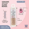 thumbnail image 3 of Miyuki Delica Seed Beads – Size 11/0 (1.6 mm), DB0411, Galvanized Gold Dyed, 7.2 g, Approx. 1440 Beads, 3 of 7