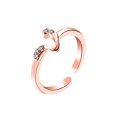 thumbnail image 4 of Letter Ring 26 English Letter Art Design Combination Diamond Couple Gift, 4 of 9