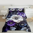 thumbnail image 2 of Castle Fairy Luxury Flowers Girl Twin Comforter Sets,Bling Crystal Floral Bedding Set, 2 of 8