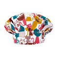 thumbnail image 1 of ruzhgo Operating Hats Nurses Long-time Service Gourd-shaped Pure Color Button Professional Assorted Colors Multifunctional Working Caps Hallowmas Yellow PP-38, 1 of 5