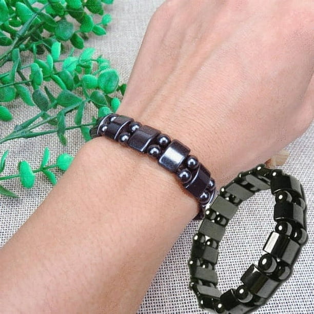 Cool Magnetic Hematite Bracelet Pain Relief Energy Powerfull Elastic