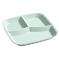 thumbnail image 2 of Ludlz Rectangle Dinner Plate 3 Compartments Food Grade PP Dishwasher Safe Adults Kids Breakfast Snack Vegetable Meal Food Serving Dish Kitchen Supplies, 2 of 8