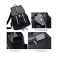 thumbnail image 3 of Bolso Multifuncional Impermeable Y Antirrobo Mochilas Para Mujer Nailon Negro Coreanas Casual Dama, 3 of 5