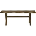 thumbnail image 3 of Small wood bench with nutmeg finish / Ideal for cozy dining areas, 3 of 3