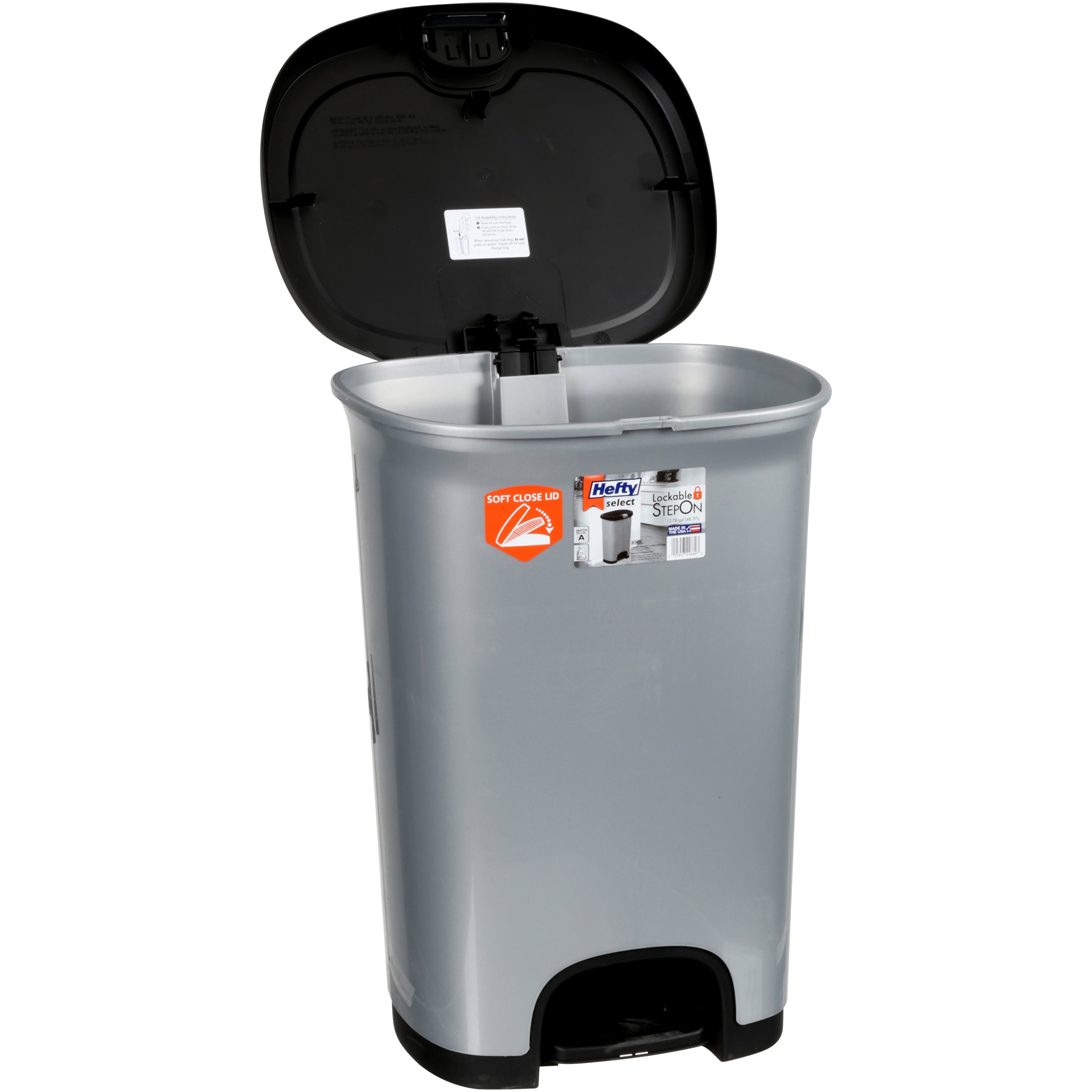 Hefty 12.1 Gal StepOn Trash Can HFT-5205075451 - The Home Depot