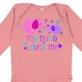 thumbnail image 4 of Inktastic My Nana Loves Me- Cute Elephants Boys or Girls Long Sleeve Baby Bodysuit, 4 of 5