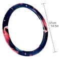 thumbnail image 4 of Flamingo 14.5 Inch Printing PVC Leather Auto Accessories Steering Wheel Covers Car Wheel Covers Steering Wheel Cover, 4 of 6